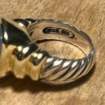 David Yurman 14K and Sterling Silver Two Tone Violet Chalcedony Cable Ring Photo 11