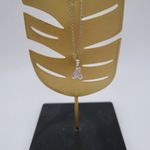 Sterling Silver Sterling Silver Ballet Slipper Flat Shoes Pendant Necklace 16" 925 Silver USA Photo 1