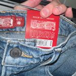 Lucky Brand NWT Legend Bowie High Rise Mom Short Graphic Raw-Hem Shorts Photo 17