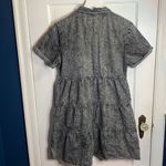 Charcoal Gray Black Acid Wash Button Photo 7