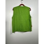 Reference Point NY Large Christmas Sweater Vest Zipper Snowman Green Snow Size XL Photo 5