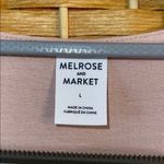 Melrose and Market Pink Peplum Puff Sleeve Blouse Size L Photo 1