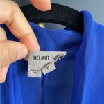 Helmut Lang Helmut Cobalt Blue sleeveless draped v-neck top size P/XS Photo 1