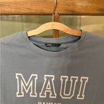 SheIn Blue Short Sleeve Graphic Tee Photo 1