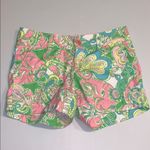 Lilly Pulitzer  Chin Chin Callahan Flat Front Shorts Golf Pink Green Elephants 2 Photo 8
