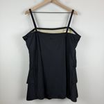 Cacique Swim By Ruffled Tankini Swimsuit Top Women Plus 26 Shelf Bra Beach NWT Photo 2