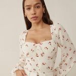 Reformation Chase Cherry Top Photo 0