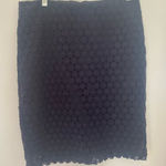 Cynthia Rowley navy lace skirt size 4 100% cotton Photo 0