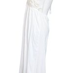 For Love & Lemons White Open Back Maxi Wedding Dress Boho Sexy Halter Gown Small Photo 4