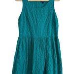 Old Navy Turquoise Floral Sleeveless Fit and Flare Dress Size 12 Photo 0