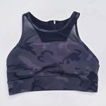 Zyia  Active Black Camo All Star Zip Sports Bra Photo 0