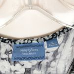 Vera Wang Simply Vera  Snake Print Sleeveless Button Down Top Size Small Photo 2