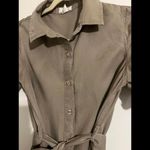 Japna Super Cute Olive  Short Sleeve Ruffle Dress by  Size S Photo 6