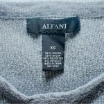 Alfani  Women's Zipper-Detail Sleeveless Metallic Knit Gray Silver Top - XS Photo 2