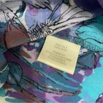 Rebecca Taylor Silk Purple Blue Floral 3/4 Sleeve Peasant Dress Size 4 Photo 6