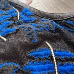 NWT yigal azrouel 2016 collection blue laced leather trim midi dress Black Size 10 Photo 11