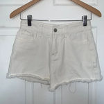 Princess Polly  White Dola Denim Shorts Photo 1