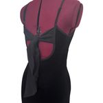 Band of Gypsies BAND OF THE FREE Girl Crush Stretch Velvet Midi Slip Dress Black NWT Small Photo 10