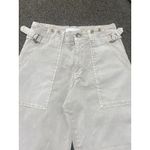 Anthropologie Cropped Utility Khaki Pants 27 Cotton Twill Beige Tan Photo 2