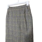 Evan Picone Vintage Plaid Pencil Skirt Size 10 Wool Blend Photo 1