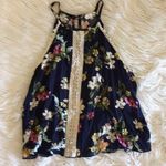 Cute floral tank top Blue Size L Photo 0