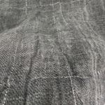 John Lewis Plaid Blanket Scarf Gray Cotton Wool Blend Metallic Fiber Fringe Photo 7