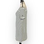 Saint James Tolede Dress Women's 10 Ivory Black Striped Sheath Short Sleeve Photo 1