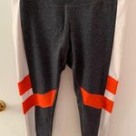 Reebok Gray and Orange Workout Leggings  Photo 0