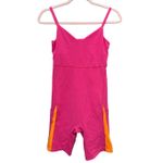 Outdoor Voices ‎ Zoom 8" Bodysuit One Piece Size Small Hot Pink Orange 245236 Photo 4
