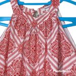 Soiéblu Soieblu medium women’s lined red white geometric print halter dress button neck Photo 1