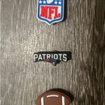 Crocs NFL New England Patriots Football Croc Charm Jibbitz Photo 0