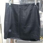 Free People Black Leather Skirt  Photo 0