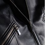 Reserved Faux leather biker jacket sz12 * European Brand Photo 6