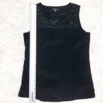 Gap  Black Sleeveless Rhinestone Sleeveless Top Size XS Photo 5