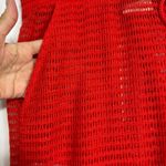 Haute Hippie Pants Womens L Red Open Knit Wide Leg Cover Up Boho Festival Beach Photo 3