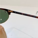 Ray-Ban  vintage club master oval green lens tortoise sunglasses Photo 4