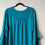 Grace Womens Top 2X Stretch Casual Workwear Career Office Contemporary Feminine Blue Photo 8