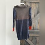 Apt. 9  Colorblock Sweater Dress Long Sleeve Cowl Neck Ribbed Knit Hem Size Small Photo 1