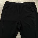 J.Jill Ponte Thick Knit Solid Black Classic Leggings | Medium Photo 2