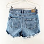 American Eagle  High Rise Stretch Cutoff Mom Jean Denim Shorts Blue 6 Photo 4