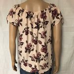 Wishful park Blush Pink Floral Rose Top Size M Photo 3