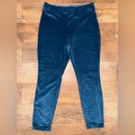 Lands' End Lands’ End Super Soft Fleece Lined Women’s Velvet Velour Loungewear Leggings Photo 2