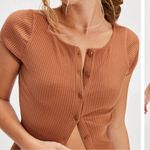 Free People NWT Most Wanted Cardi | Medium | Color: Rust Photo 1
