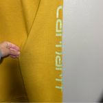 Carhartt relaxed fit logo hoodie pullover mustard color Photo 9