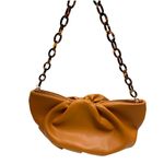 Senreve Cornetti Shoulder Bag Clutch with Tortoise Link Strap Tan Photo 1