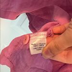 Flax  Linen Pink Button Down Crop Cardigan Blouse Photo 3