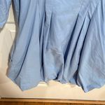 Maeve  Light Blue Puff Sleeve Blouse Photo 4