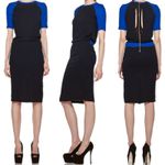 ALC Frank A.L.C. Betsee Knee Length Cut Out Dress Navy / Electric Blue size 4 Photo 1