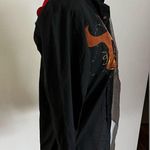 Barbara Shara Lubbock Texas Shirt Size S Collared Long Sleeves Beaded Sequin NWO Black Photo 4