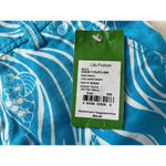 Lilly Pulitzer  NWT Callahan Stretch Shorts Turquoise & White Women's Size 000 Photo 3
